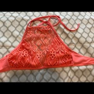 coral xhilaration top ties around neck (small)